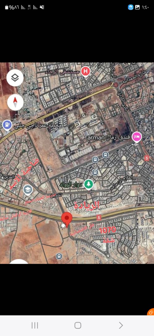 للبيع ارض بحلب الحمدانية دنم واحد داخل المدينة داخل المخطط التنظيمي