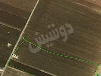 للبيع ارض زراعية مساحة ٣٥٠٠٠ متر مربع ،المكان ادلب غربي الفوعة