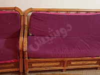 طقم كنبايات خشب تقيل مستعمل للبيع في مزة بساتين، دمشق
