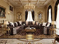 طقم جلوس جديد في المجتهد بدمشق - تصميم عصري ومريح