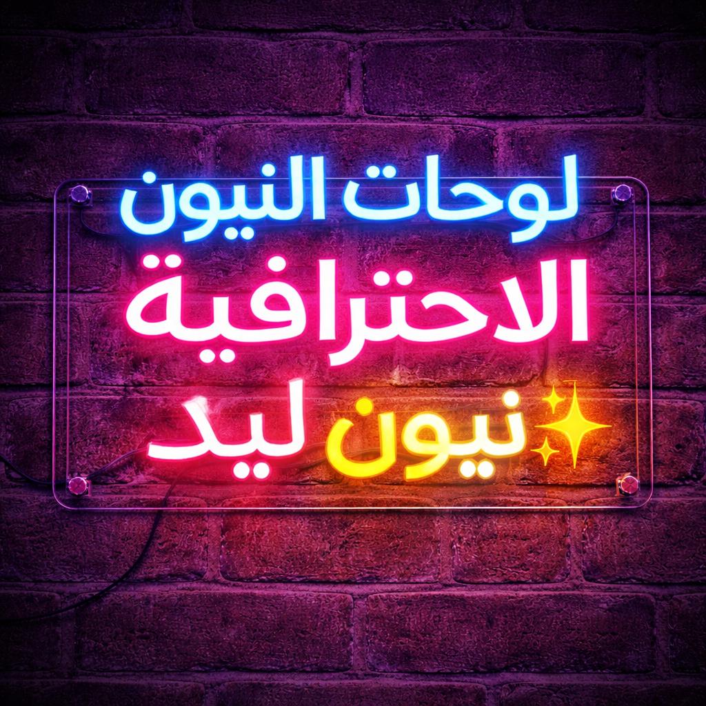 لوحات نيون الأحترافية.... كهرباء المصري