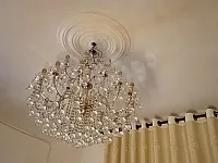 ثريا كريستال طبقتين للبيع بحلب - تصميم كلاسيكي أنيق