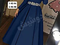فستان سهرة كريب سكوبا اجنبي 