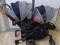 عربة اطفال توأم بحالة الوكالة تماما Contours Curve Double Stroller