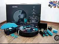 مكنسة روبوت جديدة سوداء مع فلتر HEPA في اعزاز - 0 ل.س