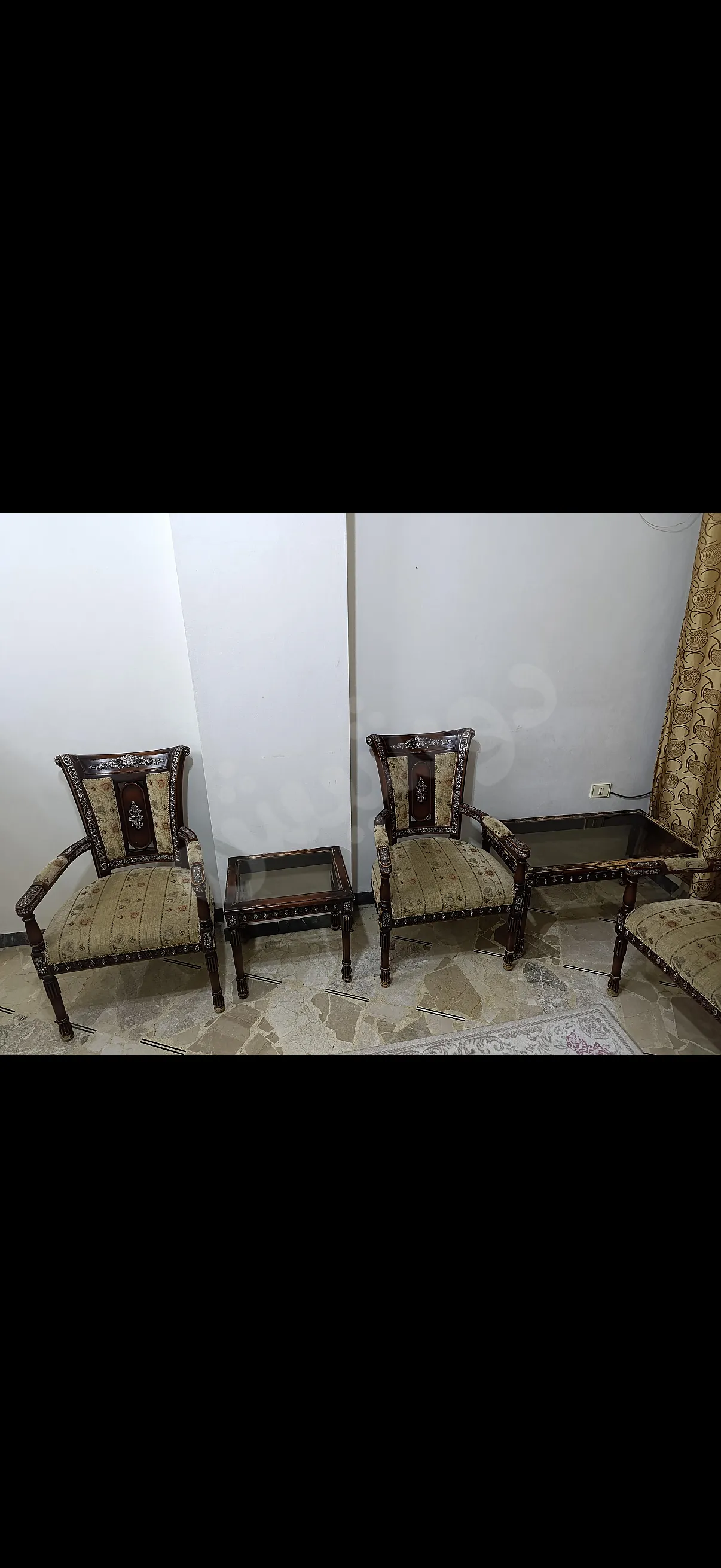 صوفايات خشب طبيعي زخرفة ريزين