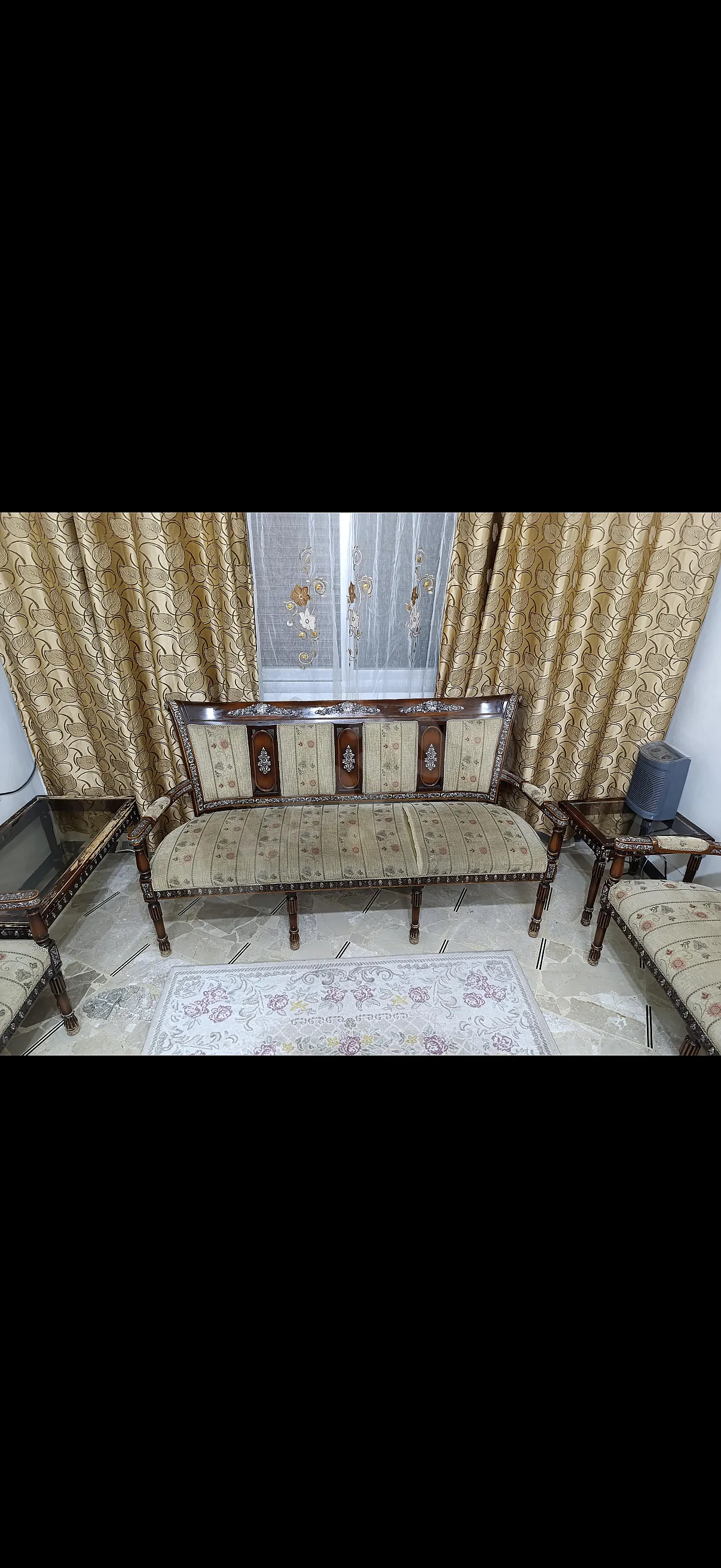 صوفايات خشب طبيعي زخرفة ريزين