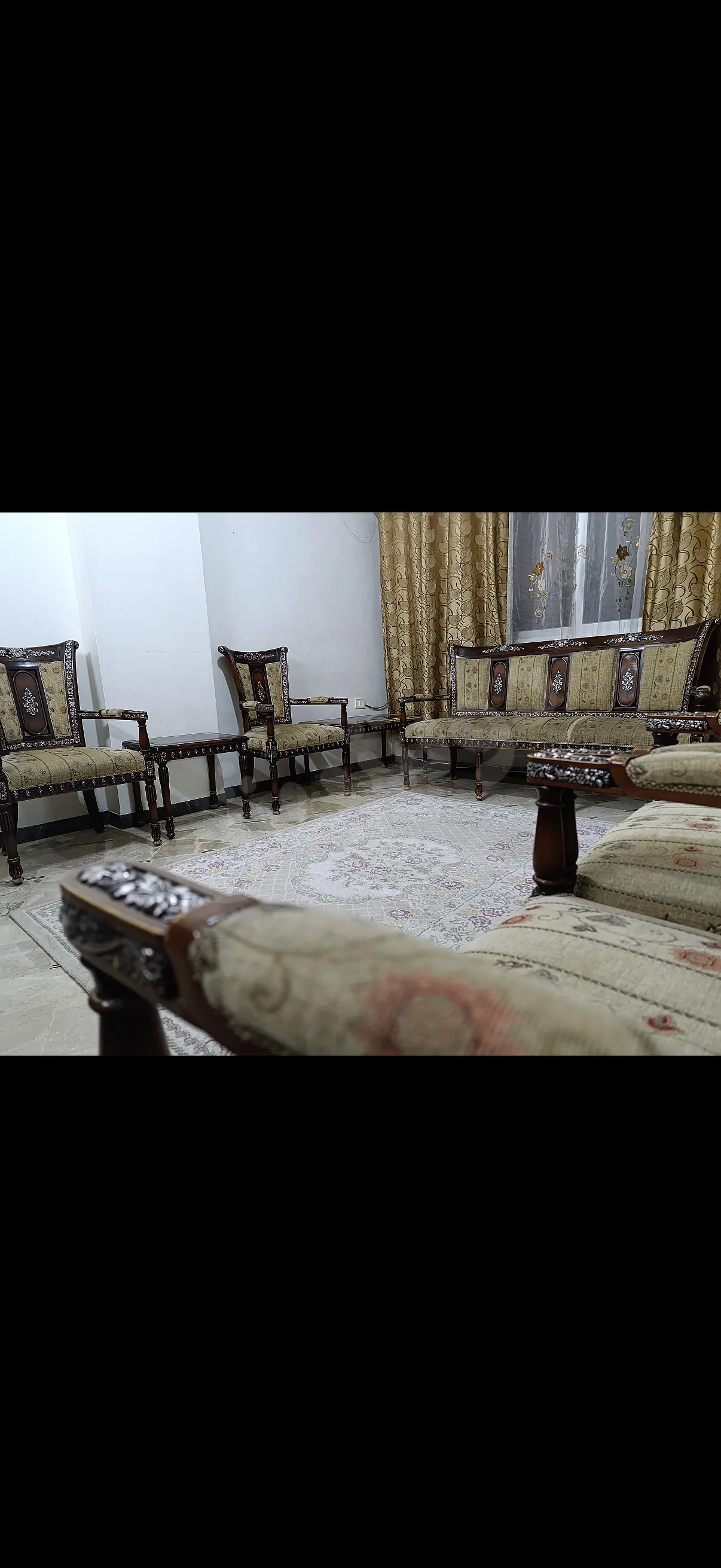 صوفايات خشب طبيعي زخرفة ريزين