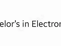 Bachelor’s Degree in Electronics or Electrical Engineering