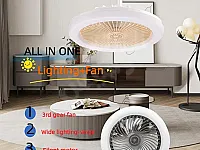 مروحة مع رينغ لايت