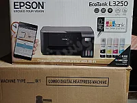 طابعة ايبسون epson L3250 استعمال بسيط جدا اخو الجديد + مكبس حراري 