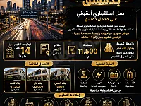 مشروع تجاري بدمشق: فرصة استثمارية مرخصة حتى 14 طابق