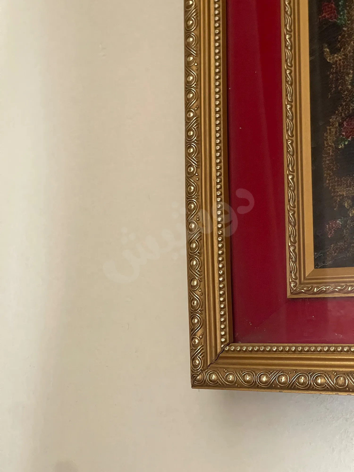 طقم لوحات مطرزة ذهبية فخمة للبيع في البرامكة - دمشق