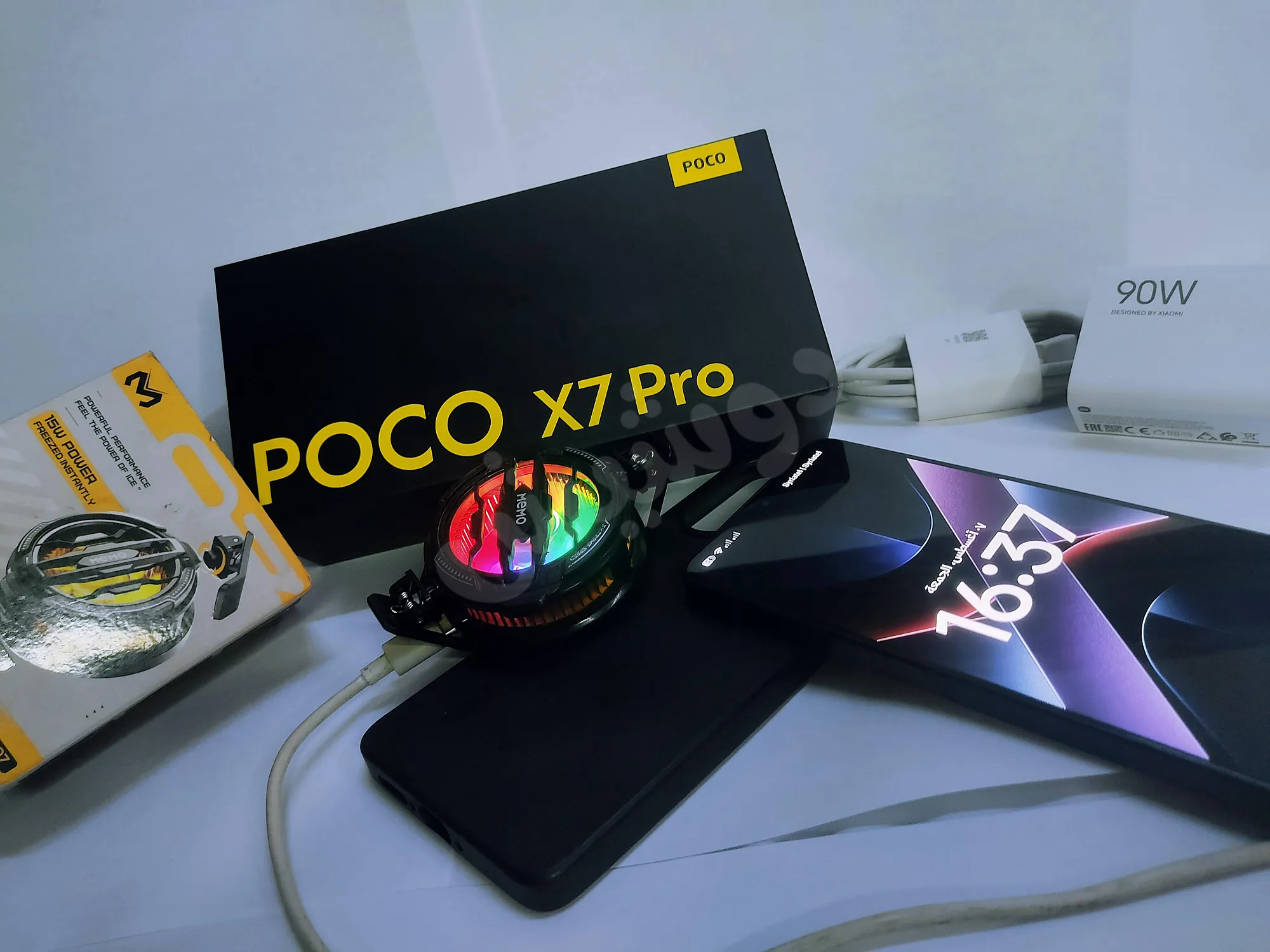 موجود للبيع:POCO X7 PRO 512/12 yellow/black موجود بدمشق