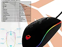 ماوس MEETION GAMING RGB 4800 DPI جديد بسعر 11$