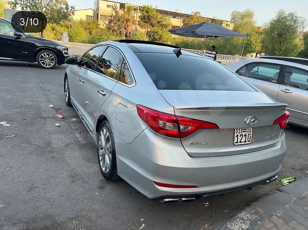 هيونداي سوناتا 2017 فضي مستعمل 135000 كم للبيع