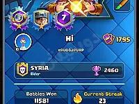 حساب في لعبة Clash Royale