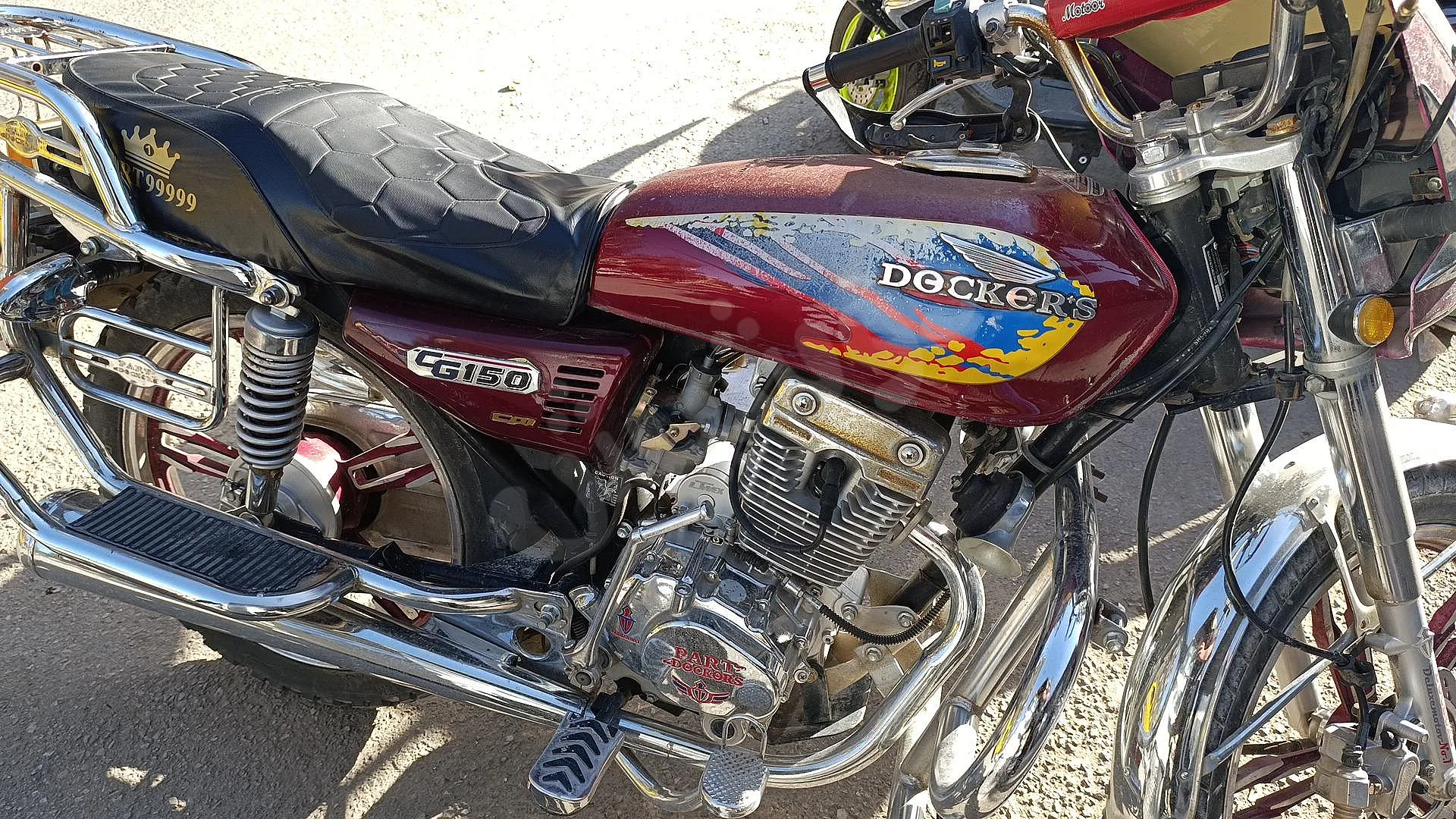 دراجة نارية مستعملة 150CC خمري 2023 في أبو رمانة دمشق