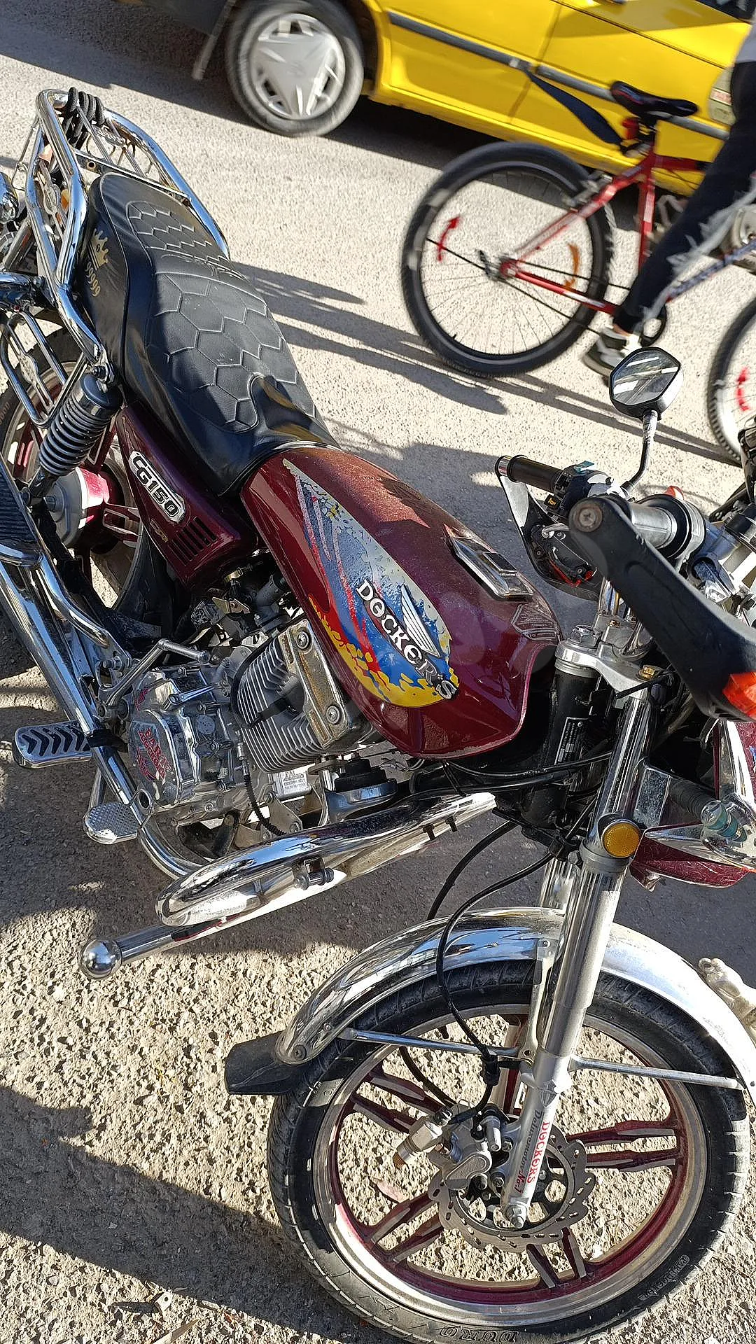 دراجة نارية مستعملة 150CC خمري 2023 في أبو رمانة دمشق