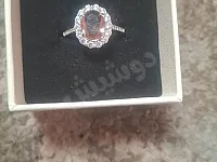 خاتم فضة استرلينى عيار 925 محلى بفص الكسندريت