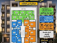 شقق للبيع عالعضم بحماة حي المحطة من المالك 