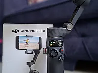 جمبل موبايل dji osmo mobile 8 جديد استعمال3 مرات فقط