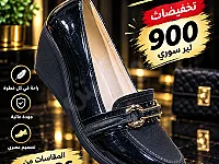 أحذية نسائية كعب عالي جديدة باللون الأسود - حلب