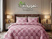 طقم لحاف شتوي فرو 4 قطع سماكة 5 سم في حمص - جديد