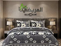 طقم لحاف شتوي 4 قطع فرو بابلي جديد
