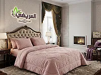 طقم لحاف شتوي 4 قطع فرو ملكي معالج
