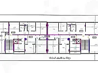 للبيع شقه عالعضم 100متر بزملكا طريق عين ترما بمشروع سكني طابق رابع A
