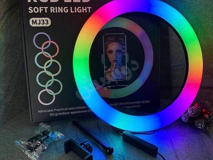 رينغ لايت RGB❗️مع ستاند❗️
•مقاس 30 سم